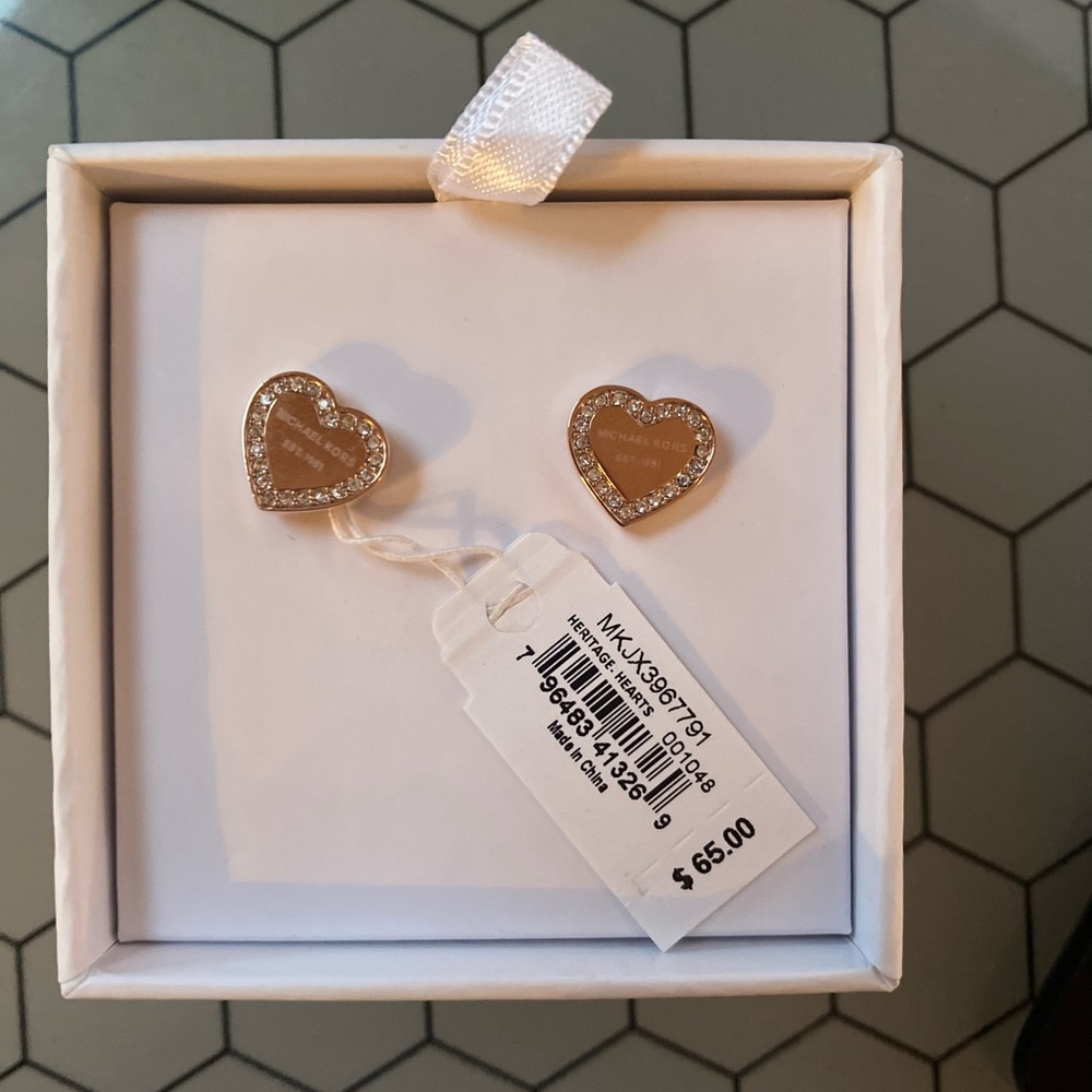 Michael Kors Heart Earrings